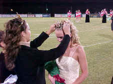 Amber crowning the queen!